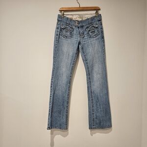 Z. Cavaricci Women's Bootcut Jeans, Size 7, Blue